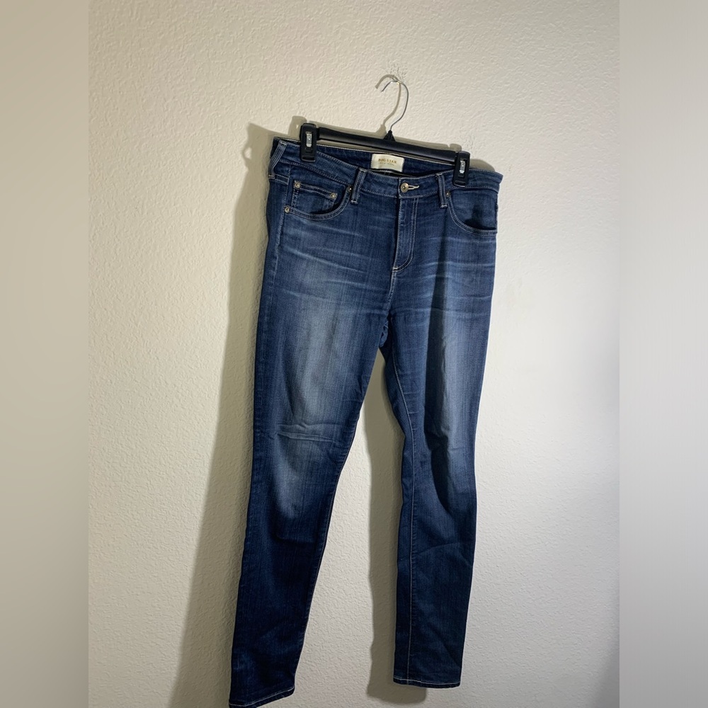 5/$25 Size 31 Big Star Desi skinny woman’s jeans Dark Denim - Picture 3 of 11